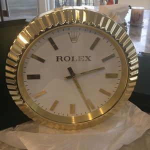 Rolex Clock Oyster Quartz Gold smooth dial